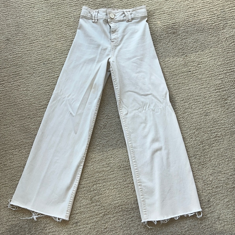 wide leg high waisted zara jeans
